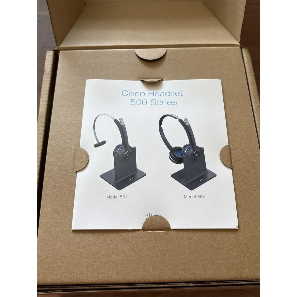 BRAND NEW -Cisco 562 Wireless Headset w/ Standard Base Station CP-HS-WL-562-S-US